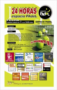 Ver cartel I 24 Horas Espacio Padel