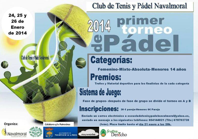 2014 Cartel Navalmoral Primer Torneo