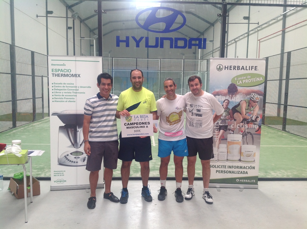 Campeones masculina A: Alberto Barquín José Luis de las Heras
