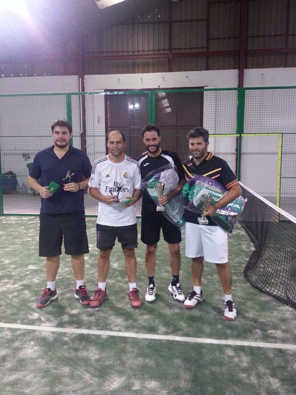 David Ventas, Eduard Lupu, Javier Flores e Iván Fernández