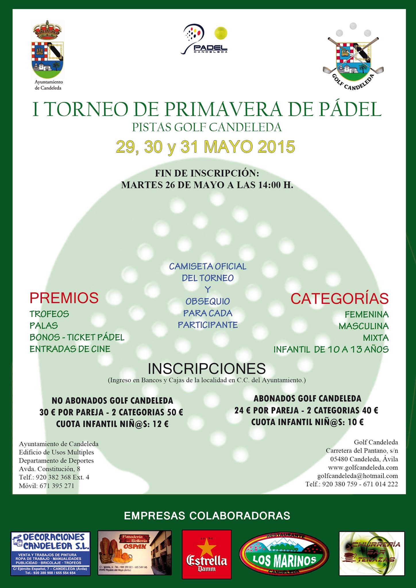 I Torneo Primavera de PádelGolf Candeleda
