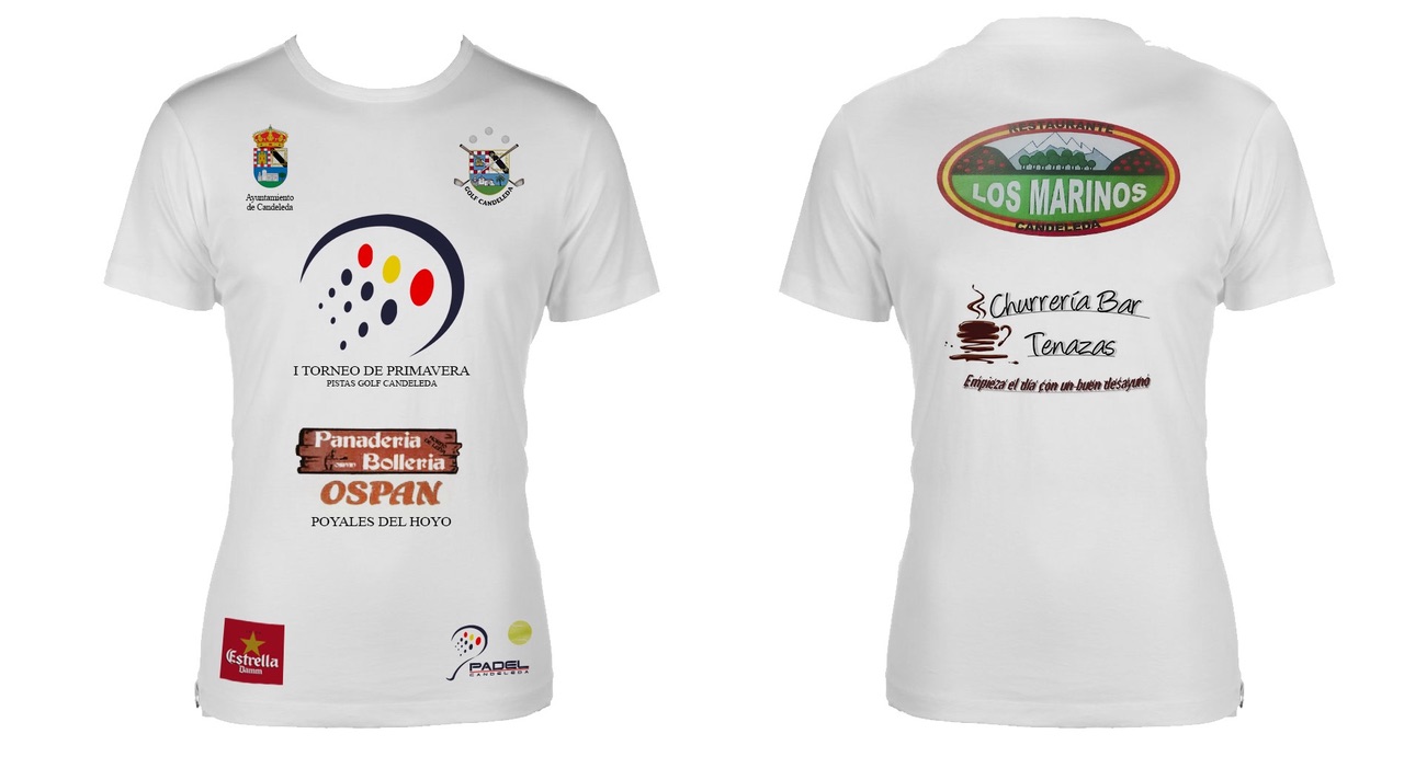 Camiseta del Torneo con patrocinadores y colaboradores