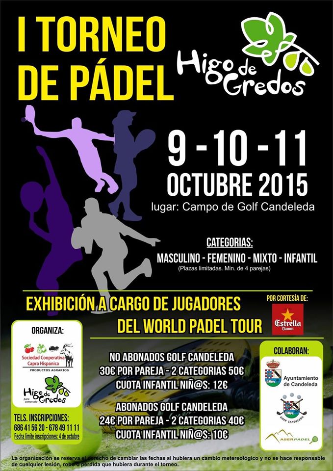 Cartel Torneo Padel Higo de Gredos